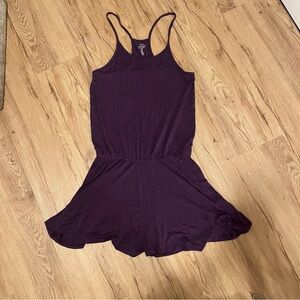 GAP Luxe Romper size Medium Dark Purple spaghetti straps